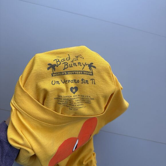 2022 Bad Bunny Sofi Sstadium Un Verano Sin Ti I Love LA LAKERS Tour Shirt Medium - Picture 3 of 5